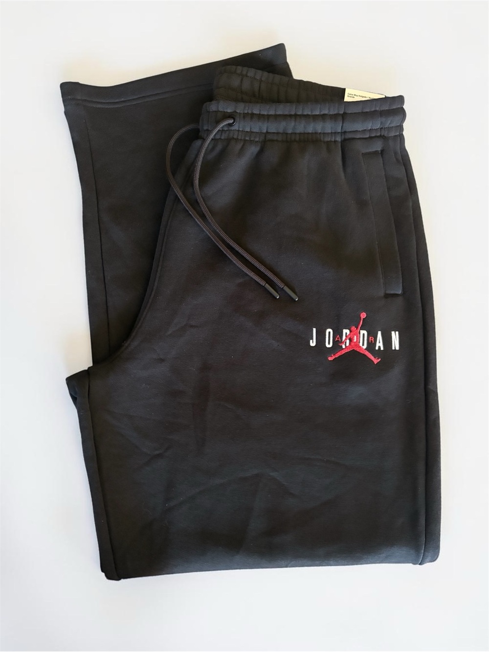Jordan Brooklyn Oversize Stretch Sweat Pants Mens Size L NWT Black New - Picture 1 of 6